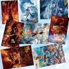 Póster de la Serie Nezha Shimei/Sellado HB-489(8 hojas/bolsa) Bolsa de Animación Decoración de Póster de Alta Definición