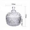 Tigela de purificação desmagnetizadora de cristal Tigela de vidro de purificação com sal Yushou atacado Caixa de joias Caixa de armazenamento com tampa Recipiente de pedra de expansão
