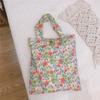 Bolsa de Tecido Lisa Série Floral Fresco Portátil Vertical Mini Pequena Bolsa de Tecido Bolsa de Passeio Garrafa de Água Guarda-chuva Bolsa de Mão