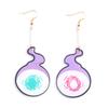Comercio Exterior Tierra-Atado Niño Hanako Jun Aretes Cos Teca Acrílico Creativo Animación Accesorios Periféricos