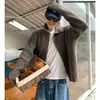 Suéter de punto con cuello de polo para hombre, chaqueta cárdigan estilo old money, otoño e invierno, color liso, casual, venta al por mayor de fábrica transfronteriza