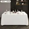 Toalha de Mesa para Conferência, Cor Sólida, Capa de Mesa Retangular Espessa, Toalha de Mesa para Banquete de Hotel, Atacado, à Prova de Óleo, Impermeável