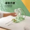 Estante de Doble Capa para Tapa de Olla y Tabla de Cortar de Lujo Ligero, Estante Transparente para Escurrir Espátulas y Cucharas en Encimera de Cocina, Estante de Almacenamiento para Tabla de Cortar