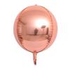 Al por mayor versión ligera de 22 pulgadas globo de bola 4D color sólido redondo de aluminio color ágata redondo metálico color sólido bola de aire flotante