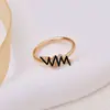 Anillo Versátil de Nudo V-Oro de Lujo Ligero T1 Anillo de Banda Estrecha con Diamantes Oro Rosa Oro de 18 Quilates