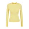 Camiseta Feminina Ajustada Estilo Americano Picante com Bojo e Ombros Normais, Novo Modelo de Outono, Camiseta Básica Ajustada Versátil de Nicho para Mulheres