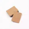 Cartão de Papel Kraft Marrom para Joias Atacado Cartão para Brincos Colar Broche Grampo de Cabelo Cartão para Anel Embalagem Cartão de Exibição de Joias