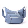Bolso Multicompartimento para Mujer Primavera y Verano Tela de Nylon Impermeable Bolso Dumpling Gran Capacidad Bolso Cruzado de Hombro Único para Personas de Mediana Edad y Mayores Casual