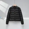 Venta Caliente 2026 Invierno Nuevo Estilo Coreano Chic Chaqueta de Plumas 90% para Mujer Corta Cuello Redondo Canalé Adelgazante Ropa de Abrigo