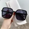 Óculos de Sol Oversized para Mulheres Armação Grande Óculos de Sol Quadrados para Mulheres Luxo Vintage Óculos UV400 para Senhora Clássico Óculos de Aviador