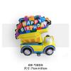 Globo de película de aluminio con diseño de coche de policía, ambulancia y camión de bomberos para decoración de fiestas de cumpleaños infantiles.