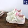 Tênis Novos Primavera/Verão 2025 para Mulheres Ins Tendência Versátil Nicho Solado Grosso Sapatos Brancos Casuais Esportivos Sapatos Pão