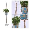 Bolsa de Rede para Vaso de Flores Amazon Transfronteiriça, Cesta Suspensa para Vaso de Plantas e Flores, Bolsa de Rede Decorativa Tecida Estilo Boêmio para Vaso de Flores Suspenso