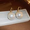 Corea del Sur lujo ligero retro pendientes de diamante perla pendientes simples de moda pendientes de temperamento de alta gama venta al por mayor de fábrica