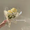Fondo de pared de papel flor frotada a mano de Sídney, forro estilo Ins copo de nieve, papelería para floristería DIY, papel translúcido frotado a mano