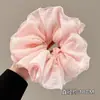 Ligas para el cabello estilo coreano, ligeras, con estampado de leopardo, elásticos para el cabello retro extragrandes, bandas elásticas para el cabello muy elásticas, scrunchies de moda para mujer