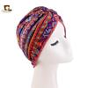 Gorro elástico de algodón transfronterizo, Gorro turbante plisado, Gorro de dormir turbante Jdt-412D