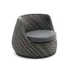 Sofá Duplo de Rattan para Exterior Nórdico Sala de Estar de Rattan Varanda Cadeira de Rattan Protetor Solar à Prova d'Água Pátio Mobiliário de Rattan para Lazer