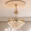 Candelabro de cristal francés retro posmoderno de corona de celebridad de internet, dormitorio, mesita de noche, entrada, sala de estar, candelabro de guardarropa