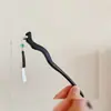 Pasador de Madera Nuevo Estilo Chino Pasador de Pelo Estilo Antiguo Pasador de Pelo para Mujer Alta Calidad Sentido de Suzuki Orquídea Estilo Nacional Combinación Falda de Cara de Caballo Pelo Pasador de Pelo