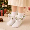 Nuevos Calcetines de Baile con Volantes y Encaje Cómodos para Niños Calcetines de Navidad Estampados Lindos de Princesa para Bebés