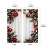 Amazon Venda Quente Transfronteiriça Cortinas com Impressão Digital Série de Natal Decoração de Casa Cortinas Blackout SHIEN Dropshipping