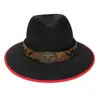 Chapéu Xizang Europeu e Americano Transfronteiriço Outono e Inverno Novo Chapéu de Cowboy Xizang Feminino Chapéu para Homens e Mulheres Acessórios de Chapéu com Cabeça de Touro para Exterior