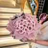 Regalo Creativo Qixi Mermelada de Ciruela Flores Conservadas Flores Artificiales Ramo de Rosas para Novia Día de San Valentín Regalo Pequeño