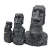 Accesorios para acuarios, decoraciones para reptiles, estatuas de piedra de la Isla de Pascua, manualidades de paisajismo de resina, figuras romanas antiguas
