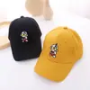 Nuevo Sombrero Infantil de Primavera y Otoño Gorra de Béisbol con Visera Bordada Coreana Dibujos Animados Protector Solar Exterior Gorra Infantil