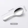 Colher e Garfo Portáteis de Aço Inoxidável 304 com Cabo Curto, Colher de Arroz para Crianças, Colher de Sobremesa para Sorvete, Garfo de Frutas, Mini Colher Pequena