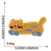 Accesorios originales con logo de bordado a computadora, autoadhesivos, parche bordado de gato de dibujos animados DIY, parche decorativo, parche de tela