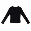 Taylorsbayce Otoño 2026 Nuevo Top para Mujer Estilo Básico Clásico Versátil Casual Ajuste Delgado Ropa Casual