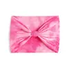 Diadema Tie-Dye Versión Amplia Europea y Americana de 18 cm de Ancho, Diadema Deportiva de Yoga Color Arcoíris, Diadema Elástica Absorbente de Sudor para Mujer
