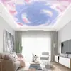 Teto de céu estrelado dos sonhos personalizado Tecido de parede papel de parede quarto de criança KTV papel de parede de fundo mural teto sofá Tecido de parede