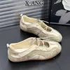 Zapatos de Ballet de Moda de Piel de Vaca, Zapatos de Verano de Suela Baja y Suela Blanda que Son Cómodos, Zapatos Mary Jane, Zapatos de Mujer, Zapatos de Entrenamiento Alemanes