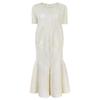 Vestido Floral Sem Manga Tridimensional Miyake Verão Feminino 2026 Novo Decote V Moda Jovem Vestido Midi Bufante para Mulheres