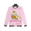Traje de Béisbol Nuevo Otoño e Invierno Personaje de Dibujos Animados Rilakkuma Oso Lindo Estampado 3D Chaqueta Abrigo de Manga Larga