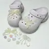 Lazo de gatito, estrella de cinco puntas, bonita decoración para zapatos, hebilla decorativa a cuadros retro, hebilla tridimensional de dibujos animados para zuecos, DIY