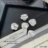 Bisel sin bisel de circonita terminado en bolas de diamante apiladas para decoración de uñas, dulces de roca de huevo de paloma cuadrado grueso brillante decoraciones de uñas
