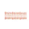 Pontas de Unha Cor Blush, Pontas de Unha Pré-Fabricadas, Spray de Nail Art Gradiente de Cor Nude, Efeito Clareador, Unhas Usáveis, Pontas de Unha Semi-Acabadas, Item Mais Vendido