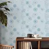 Pegatina de Pared Floral Romántica Autoadhesiva Papel Tapiz Resistente a la Humedad y al Moho Ecológico Lujo Ligero Decorativa para Pared de Dormitorio Armario Renovación