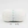 Bola de Hilo de Algodón Leche de 4 Hebras Hecha a Mano DIY Muñeca Tejida Ramo Sombrero Sin Bolitas
