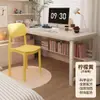Cadeira de Jantar Minimalista Moderna, Cadeira de Plástico para Uso Doméstico, Cadeira Espessa, Cadeira Doméstica Empilhável com Encosto, Cadeira de Jantar
