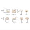 Gatito lindo de dibujos animados ratón feliz cuentas acrílicas accesorios de joyería DIY pulsera hecha a mano cadena para teléfono móvil cuentas sueltas