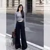 Moletom com capuz de moda estilo coreano puramente desejável, suéter de malha slim-fit para uso externo feminino, nova blusa de base para outono e inverno