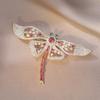 Broche Feminino Novo Cristal Austríaco Libélula Broche Ins Pin Acessórios de Roupa Decorativo Colar Corsage