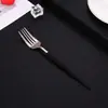 Juego de Cubiertos de Acero Inoxidable 410 Personalizado, Mango Plano, Vajilla Portuguesa, Cuchillo para Filete Occidental, Tenedor y Cuchara para Postre y Ensalada