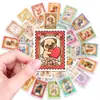 50 Piezas de Lindas Pegatinas de Perro Estilo Sello Retro con Diseños de Cachorros de Dibujos Animados, Pegatinas Decorativas Impermeables para DIY para Teléfonos Móviles y Computadoras