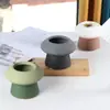 Creativo dos colores Estilo Nórdico Arenado Cemento Aromaterapia Vela Taza Alto Valor de Color Decoración del Hogar Manualidades Adornos para Velas